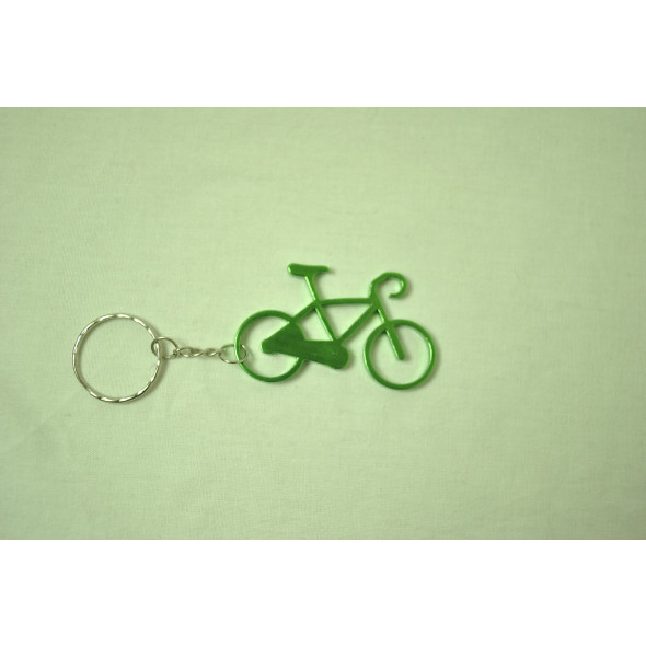 Prívesok na kľúče - bicykel, zelený
