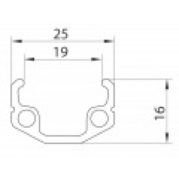 Ráfik Remerx RMX 20" (406) 36dier, strieborný