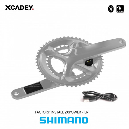 Inštalácia obojstranného wattmetru Xcadey, Shimano