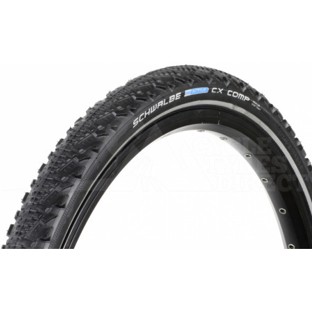 Plášť Schwalbe CX Comp, 24 x 1,75, 47-507, čierny + reflexný pásik