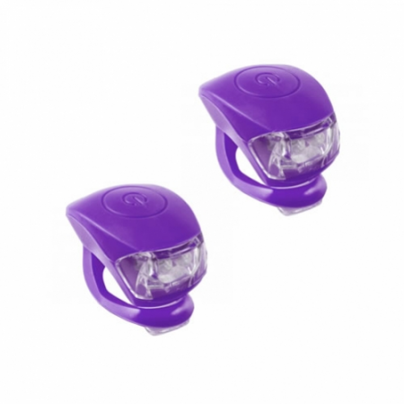 Rear Flash Light "Frog", Pink, 2 Diods